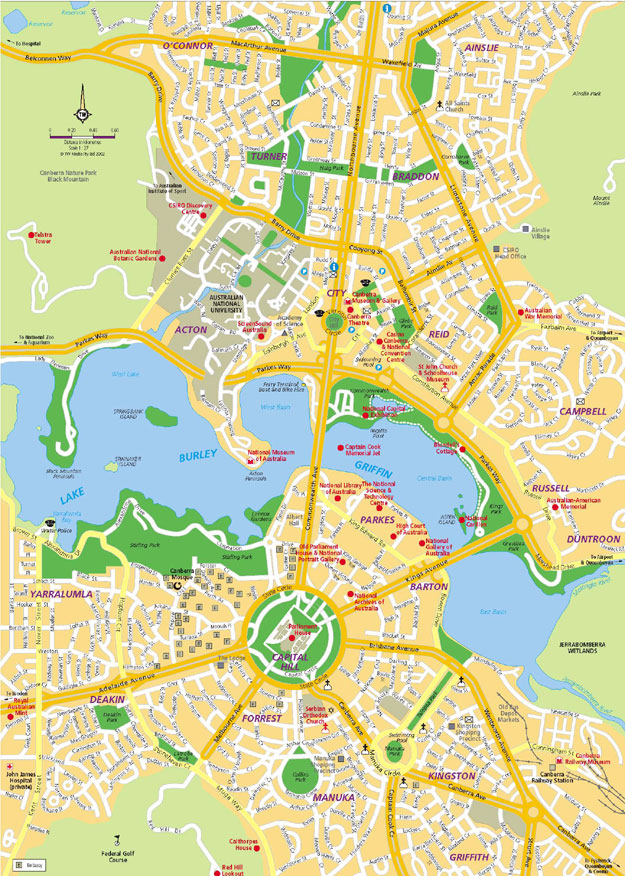 map Canberra